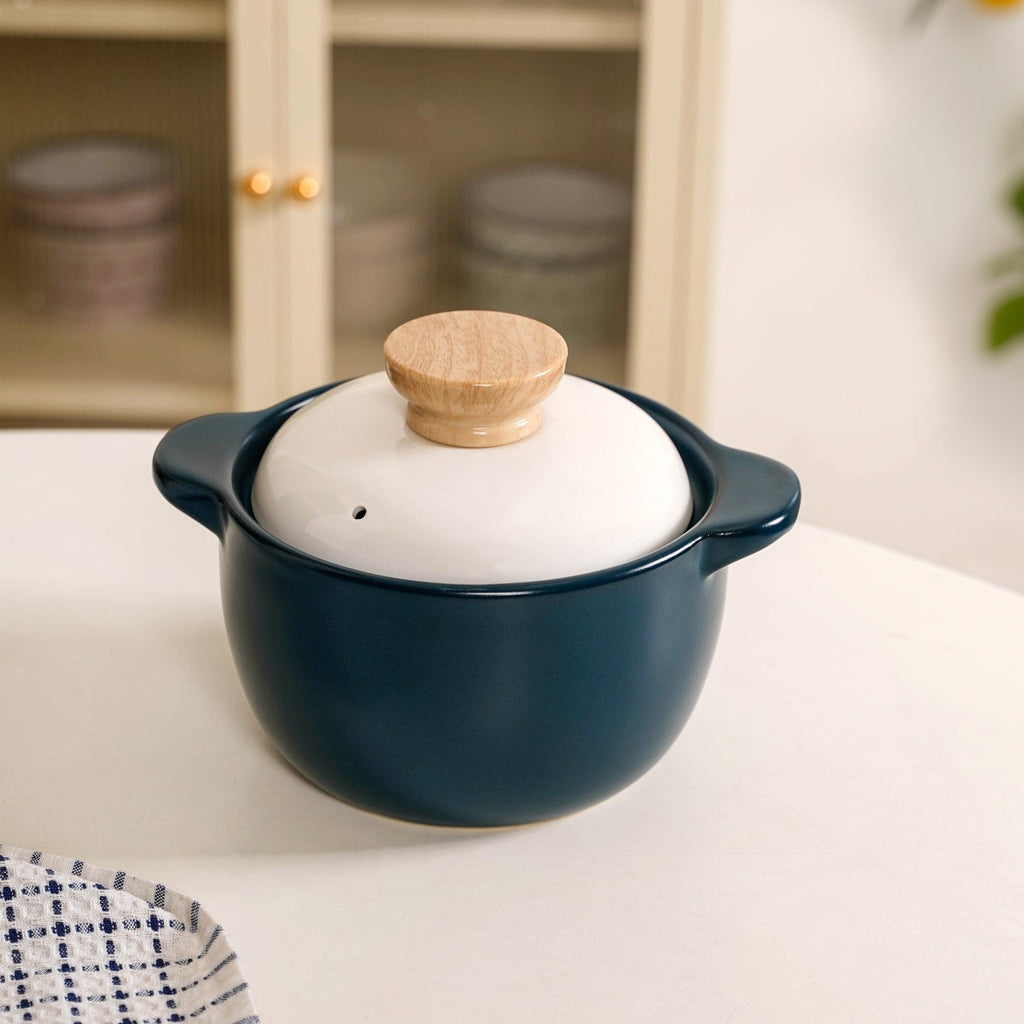 Cera Cooking Pot With Lid Teal 1800ml Nestasia