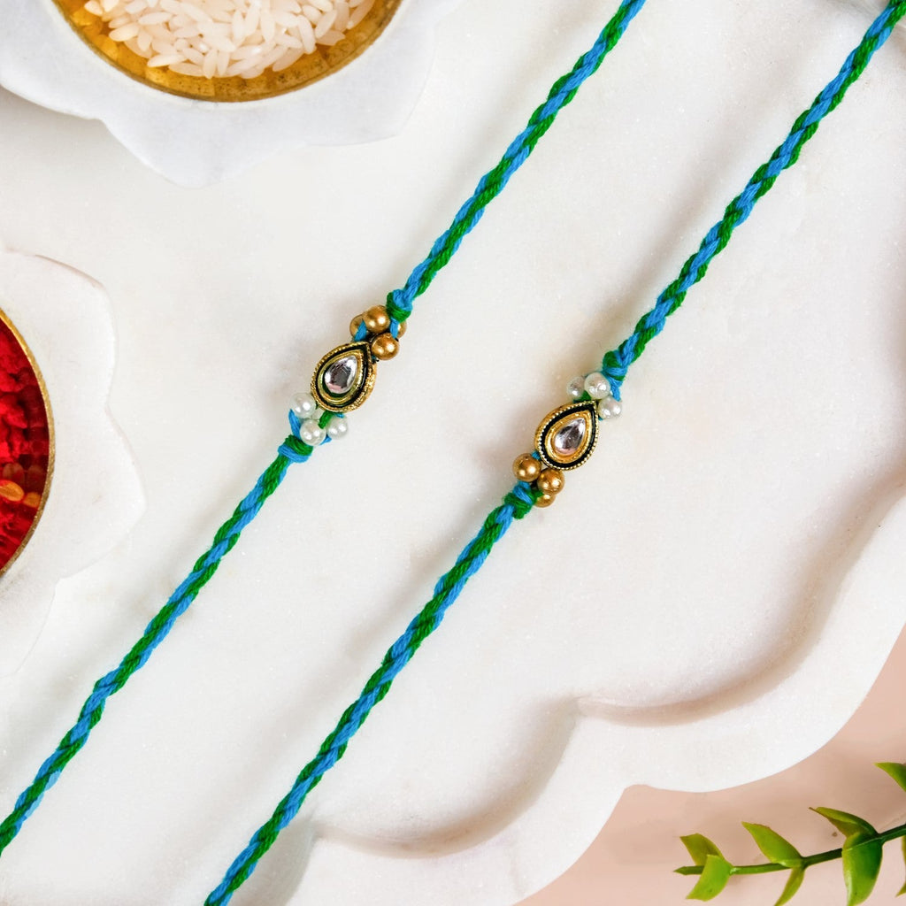 Teardrop Rakhi Gift Set Nestasia