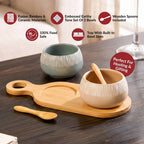 Terra Duo Platter With Spoon Set Of 5 Nestasia