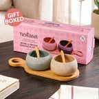 Terra Duo Platter With Spoon Set Of 5 Nestasia