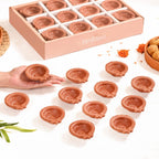 Sunflower Motif Pure Terracotta Clay Diyas Set Of 48 Nestasia