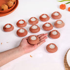 Matki Earthen Clay Diyas Set Of 24 Nestasia