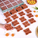Flower Terracotta Diyas Set Of 48 Nestasia