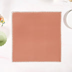 Terracotta Embroidered Edges Table Napkin Set Of 6 Nestasia