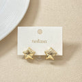 Textured Star Studs Nestasia