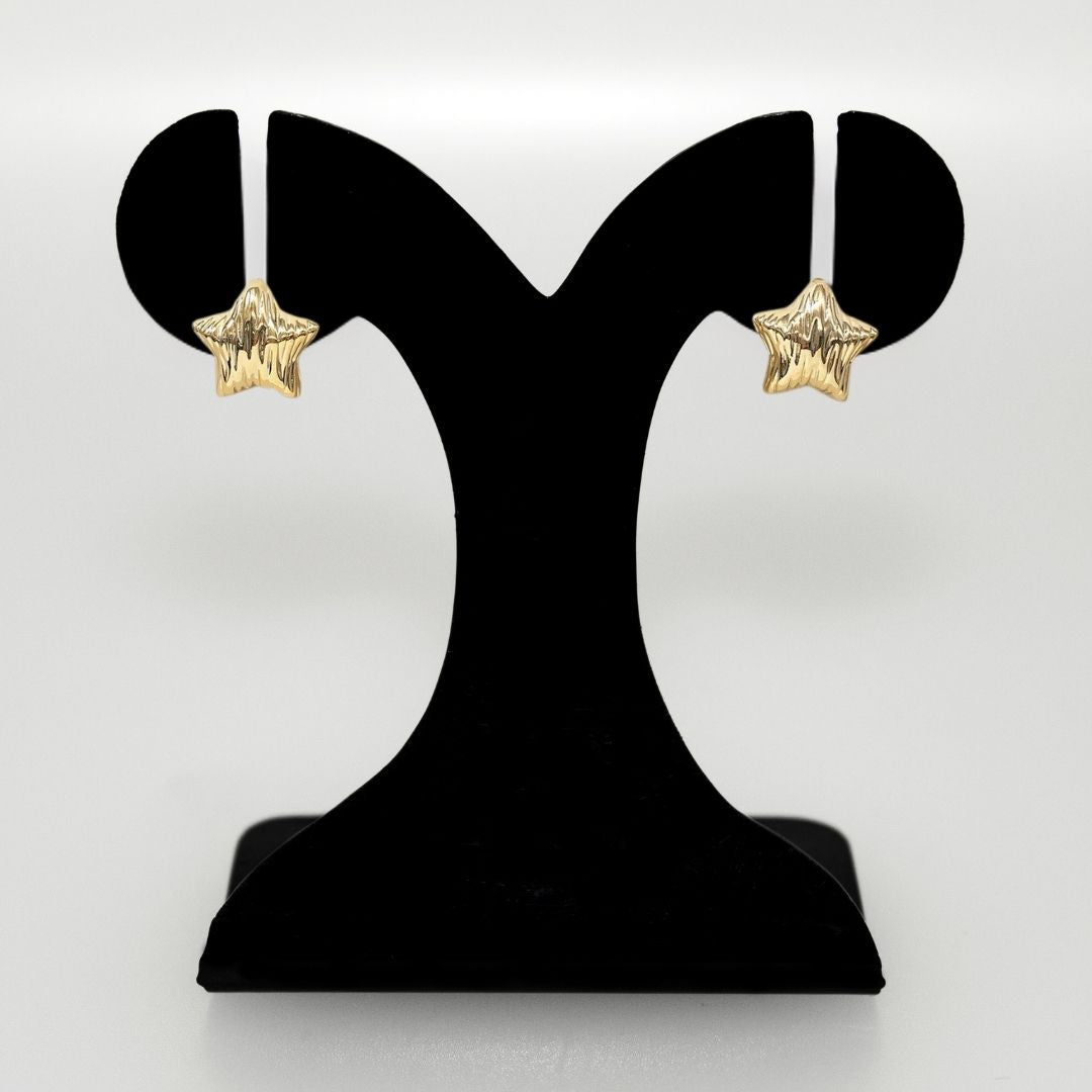 Textured Star Studs Nestasia