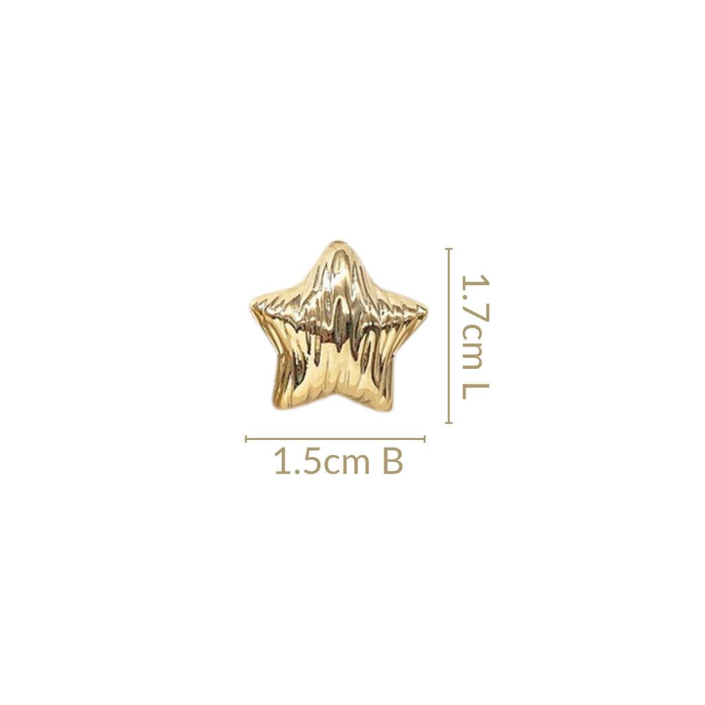 Textured Star Studs Nestasia