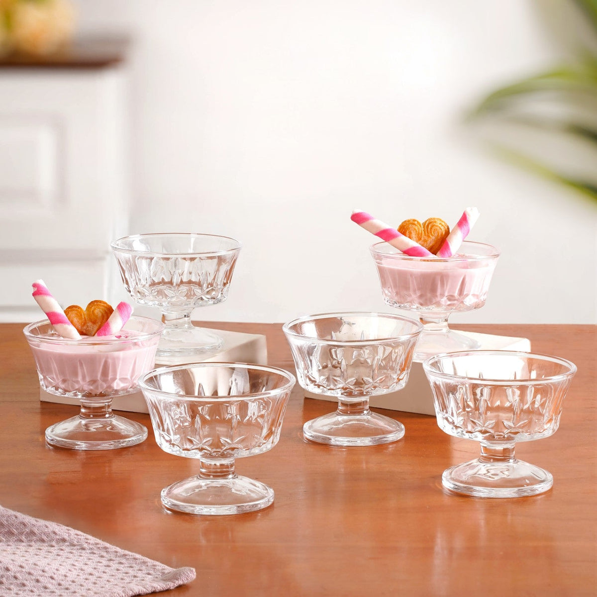 Retro Dessert Glass Set Of 6 120ml Nestasia