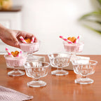 Retro Dessert Glass Set Of 6 120ml Nestasia