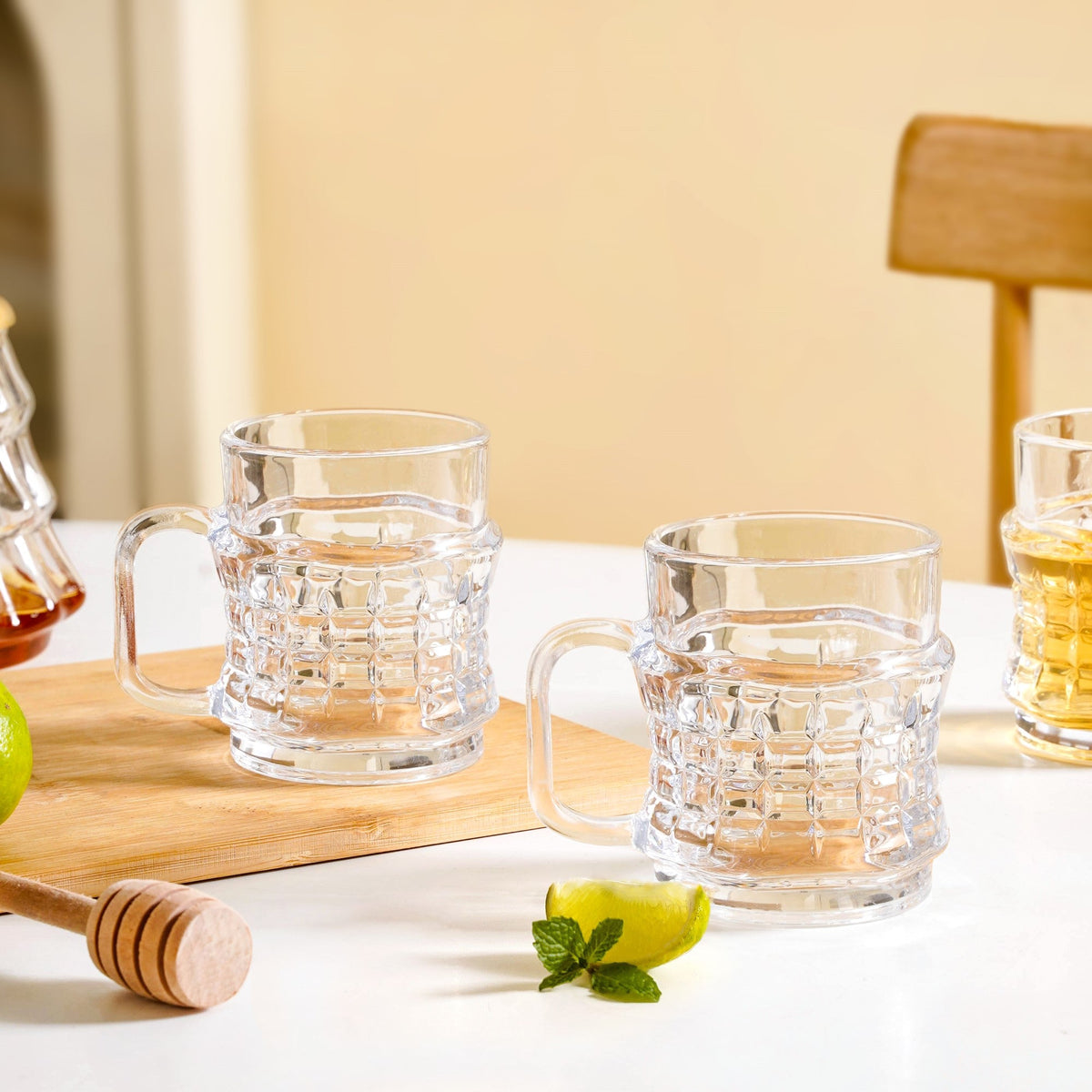 Textured Tea Cup Set Of 6 165ml Nestasia