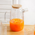 Textured Jug And Glass Set Of 7 Nestasia