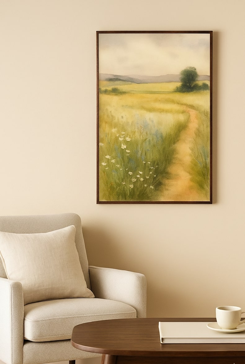The Fields of Peace | Printed Canvas Wall Art Contrast Living