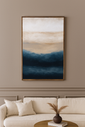 The Promise of Blue | Printed Canvas Wall Art Contrast Living