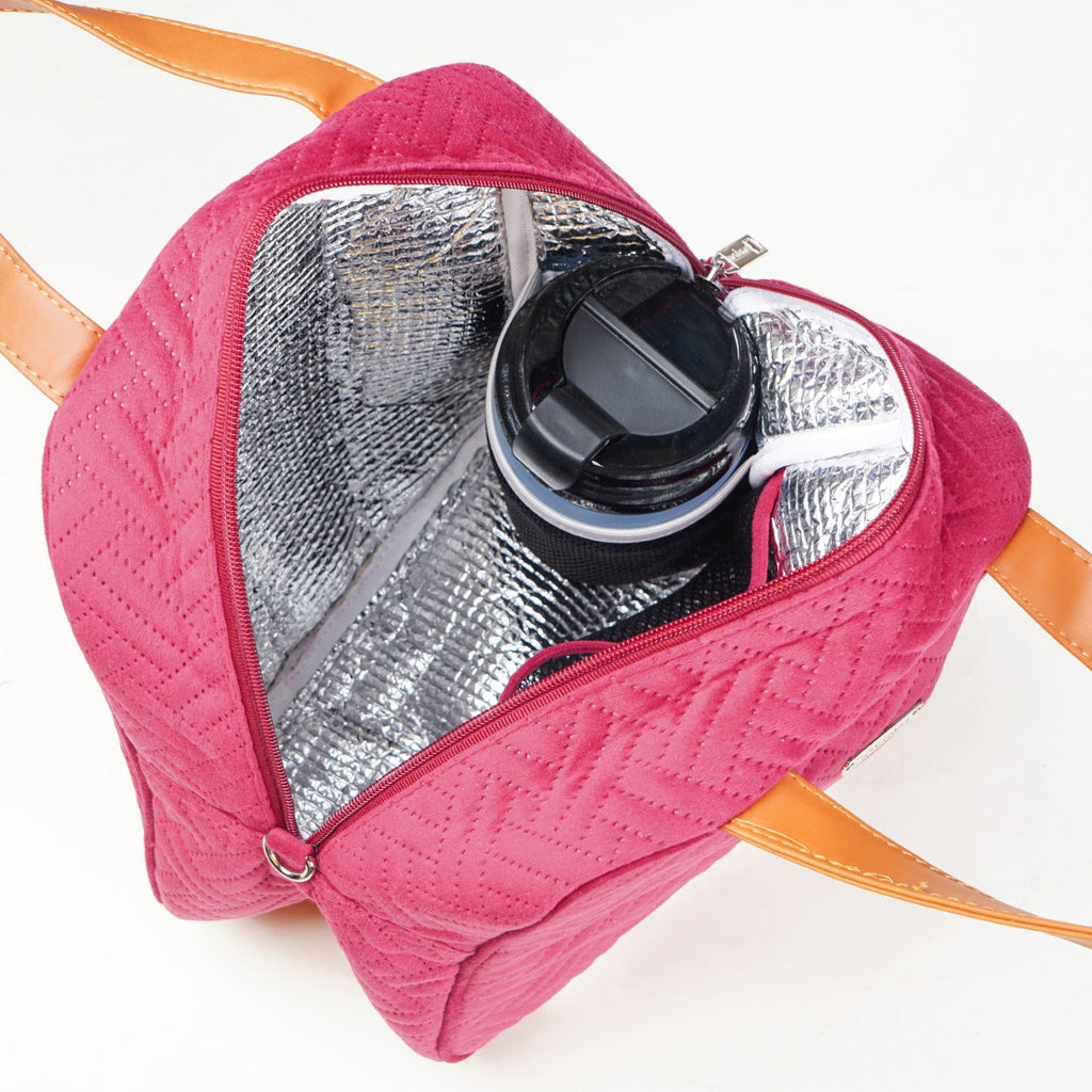 Thermal Insulated Office Lunch Bag Pink Nestasia