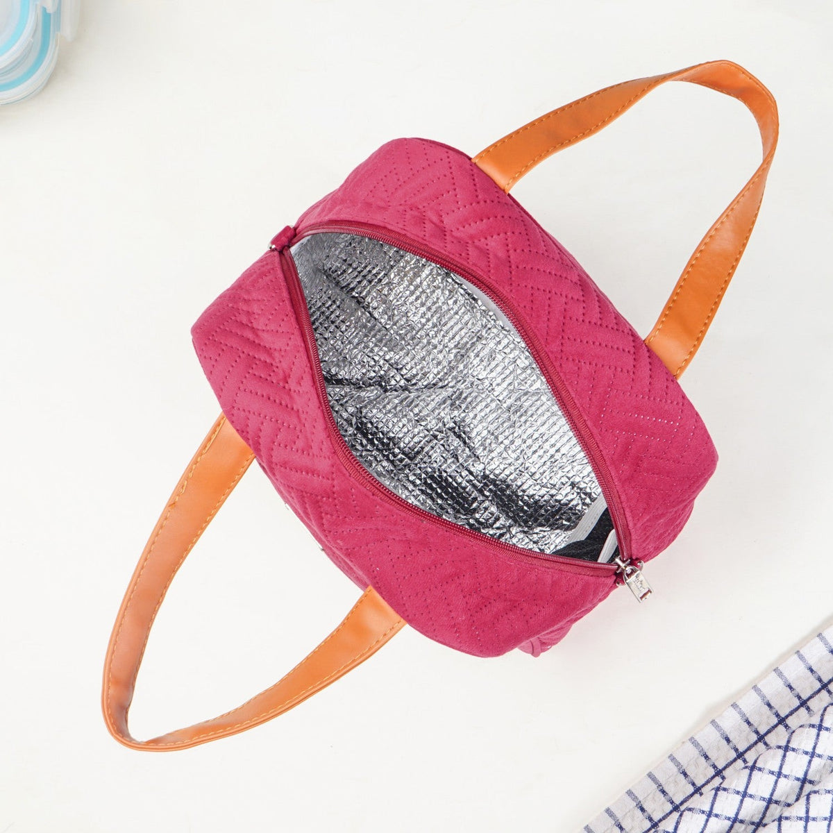 Thermal Insulated Office Lunch Bag Pink Nestasia
