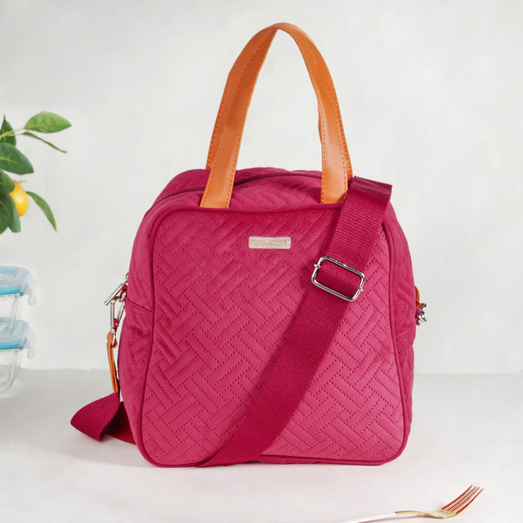 Thermal Insulated Office Lunch Bag Pink Nestasia
