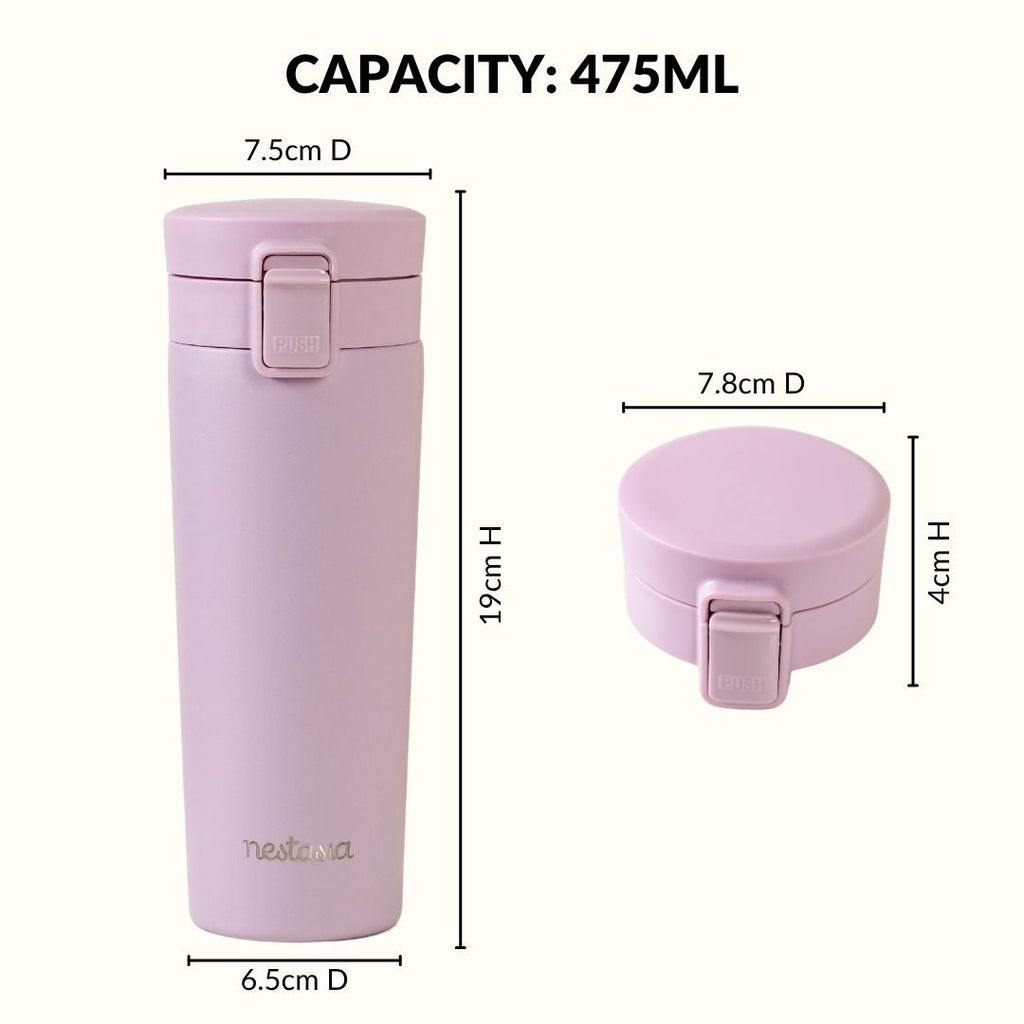 Thermox Insulated Vacuum Travel Flask Lilac Haze 475ml Nestasia