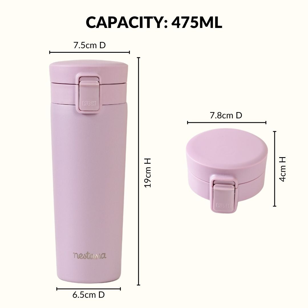 Thermox Insulated Vacuum Travel Flask Lilac Haze 475ml Nestasia