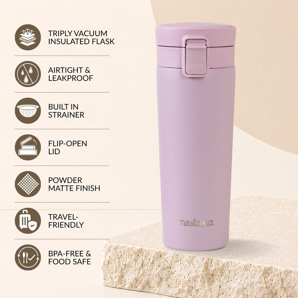 Thermox Insulated Vacuum Travel Flask Lilac Haze 475ml Nestasia