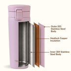Thermox Insulated Vacuum Travel Flask Lilac Haze 475ml Nestasia