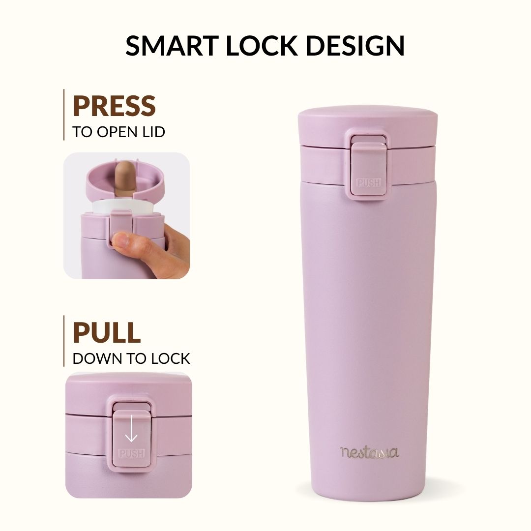 Thermox Insulated Vacuum Travel Flask Lilac Haze 475ml Nestasia