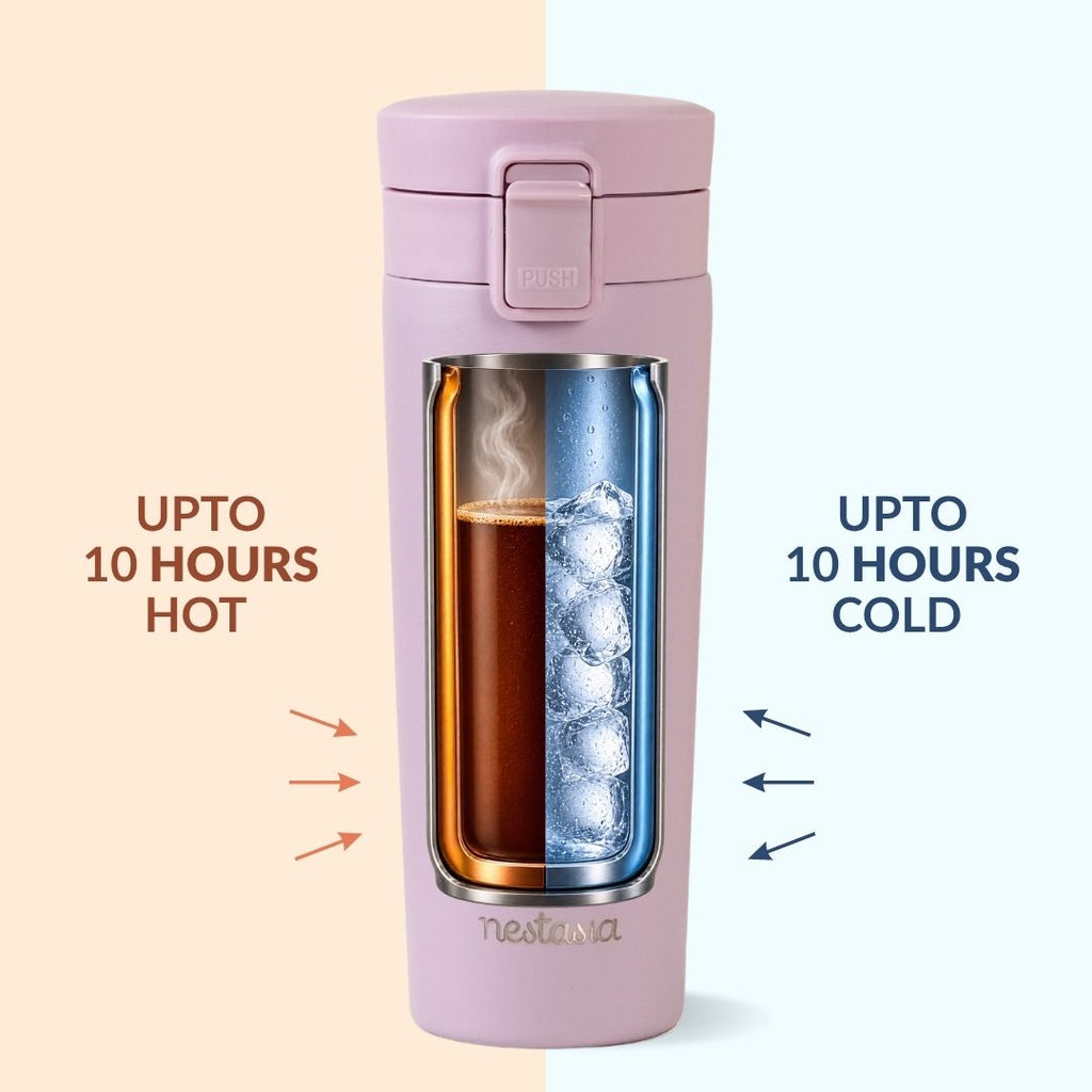 Thermox Insulated Vacuum Travel Flask Lilac Haze 475ml Nestasia