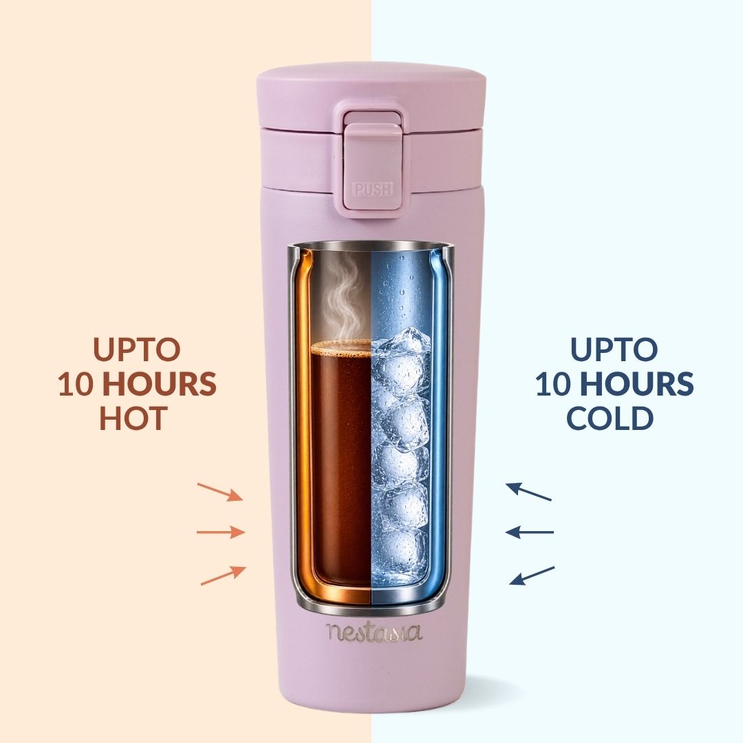 Thermox Insulated Vacuum Travel Flask Lilac Haze 475ml Nestasia