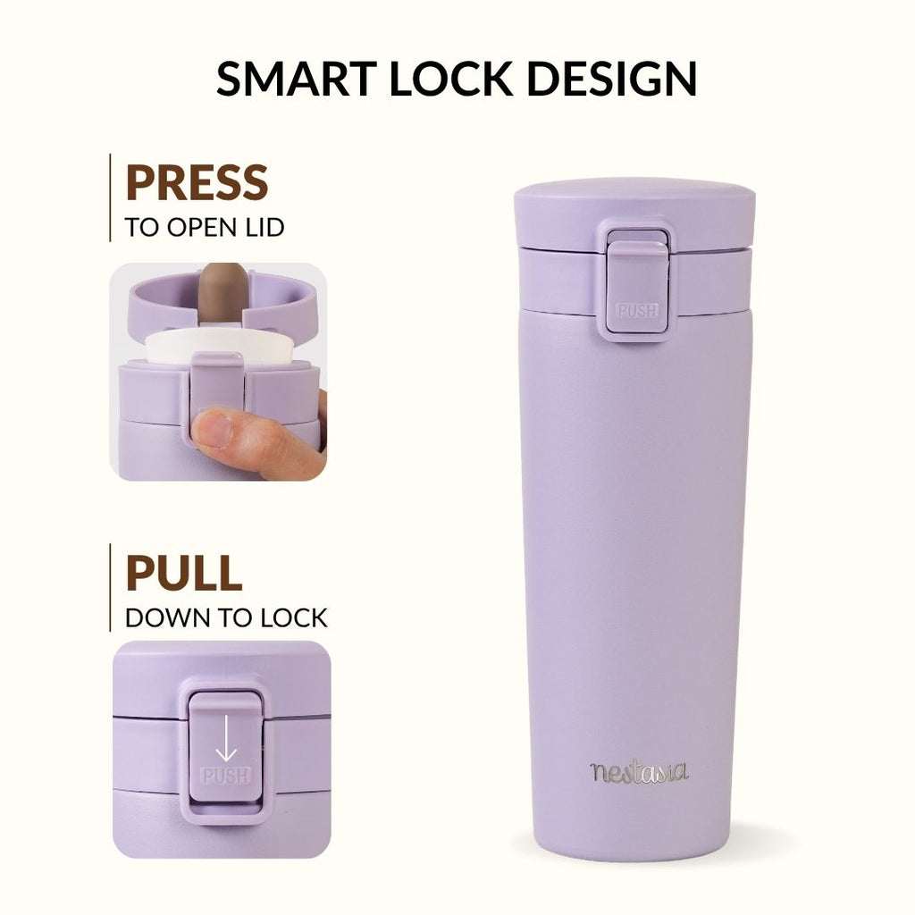 Thermox Insulated Vacuum Travel Flask Periwinkle 475ml Nestasia