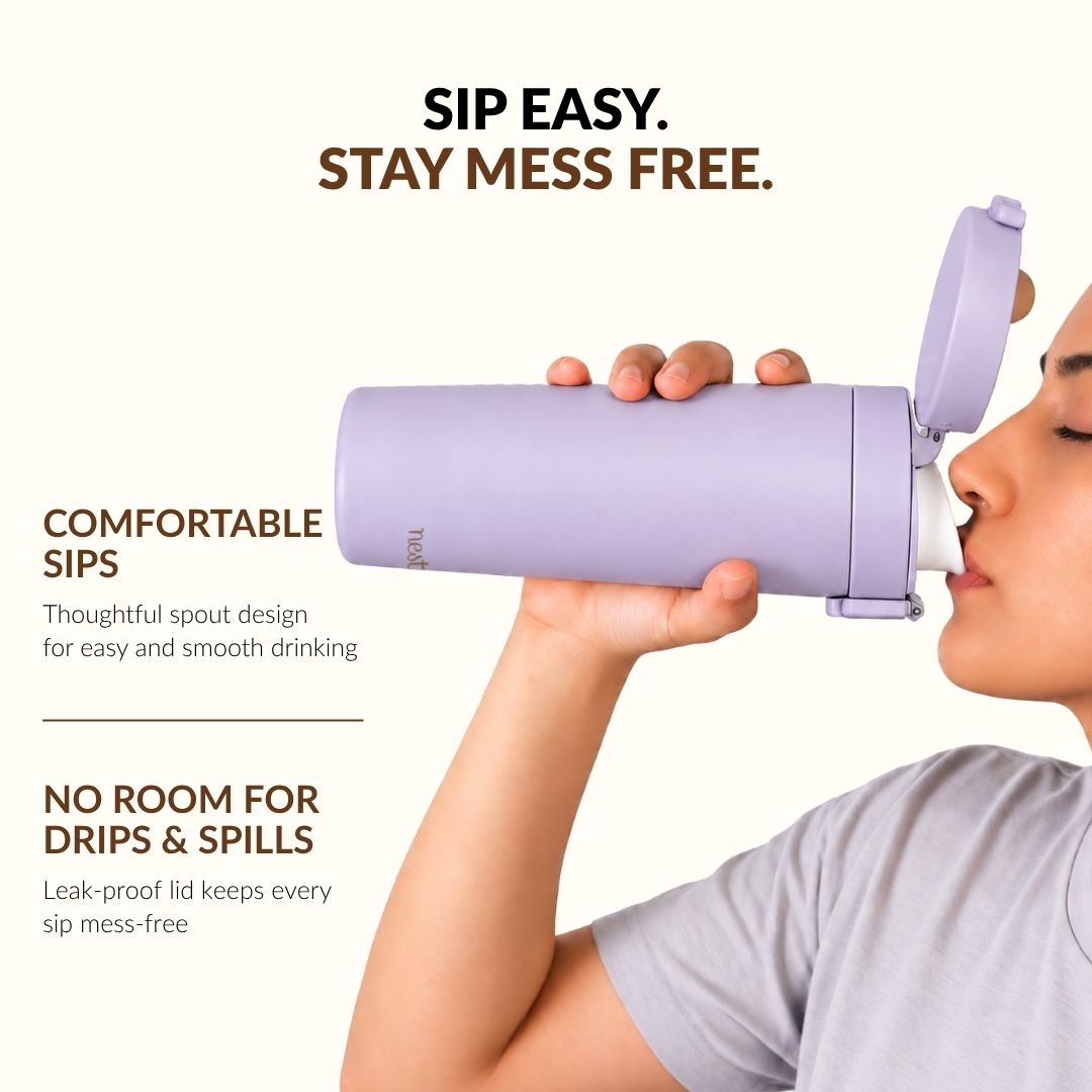 Thermox Insulated Vacuum Travel Flask Periwinkle 475ml Nestasia