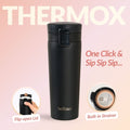 Thermox Insulated Vacuum Travel Flask Black Noir 475ml Nestasia