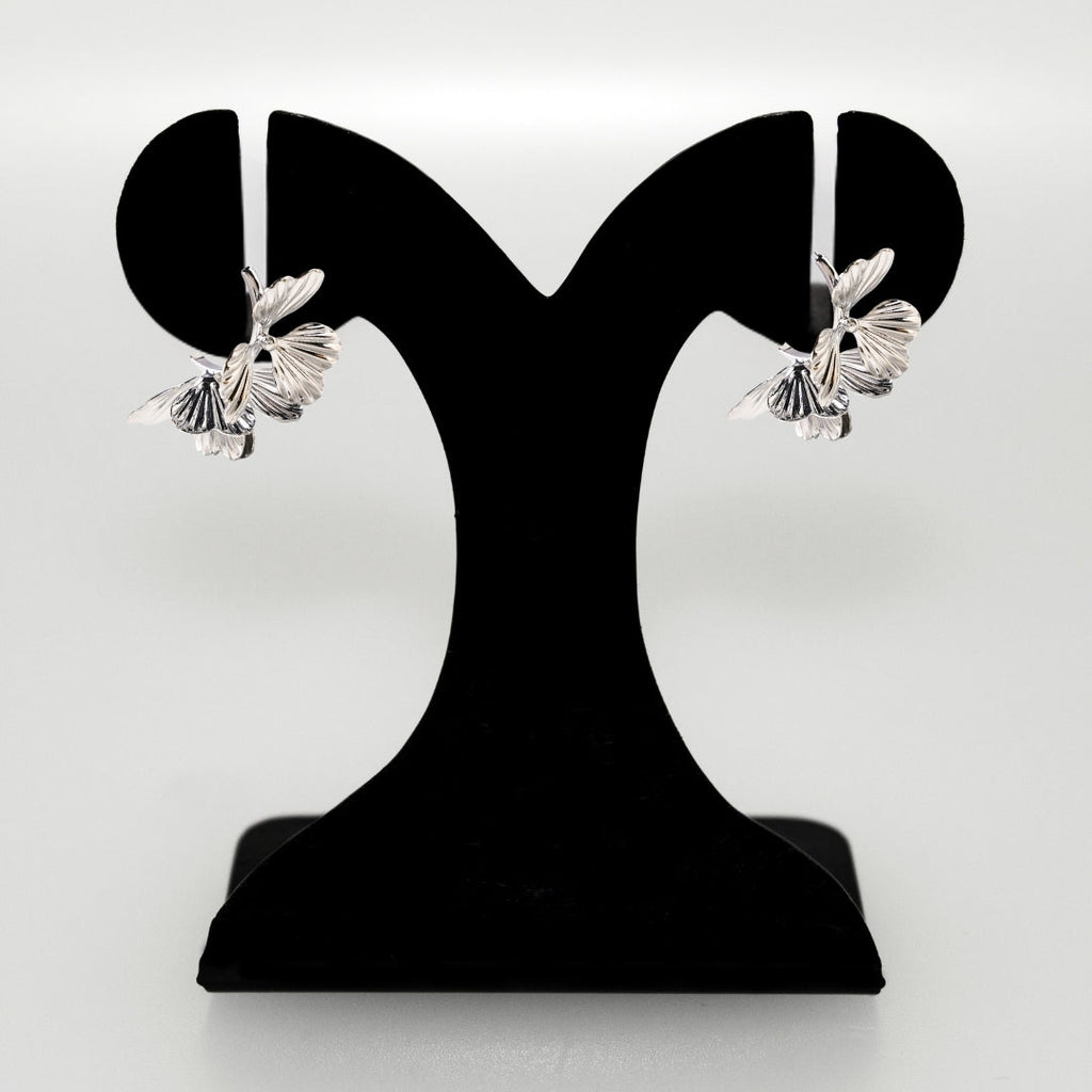 Clover Hoops Silver Nestasia