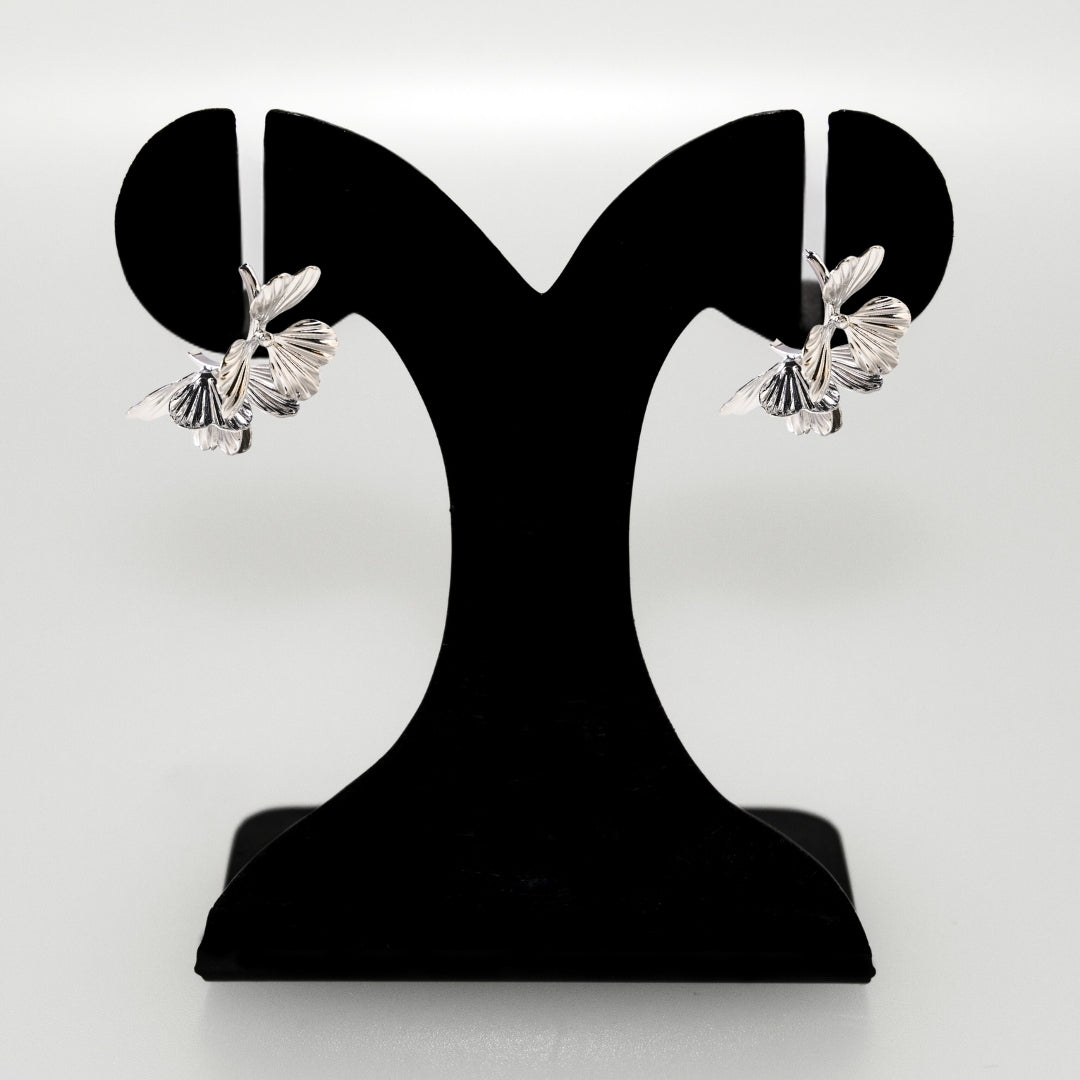 Clover Hoops Silver Nestasia