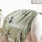 Daisy Delight Pure Cotton Throw Blanket Nestasia
