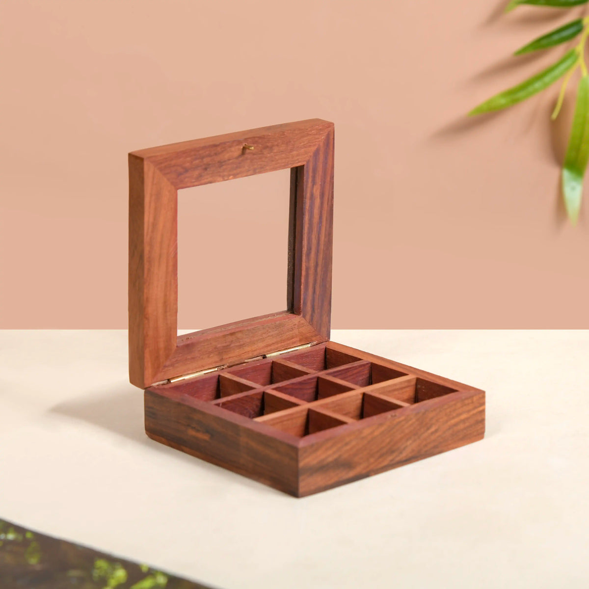 Wooden Tic Tac Toe Game Box Nestasia