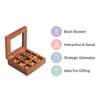 Wooden Tic Tac Toe Game Box Nestasia