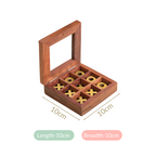 Wooden Tic Tac Toe Game Box Nestasia