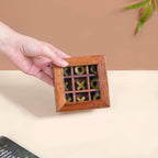 Wooden Tic Tac Toe Game Box Nestasia
