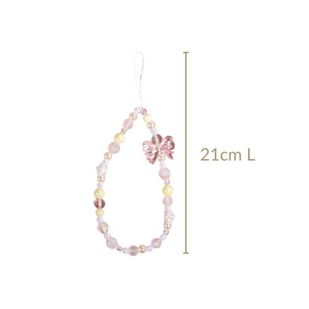 Bow And Beads Cute Phone Charm Nestasia
