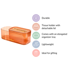 Tissue Paper Holder With Organizer Amber Nestasia