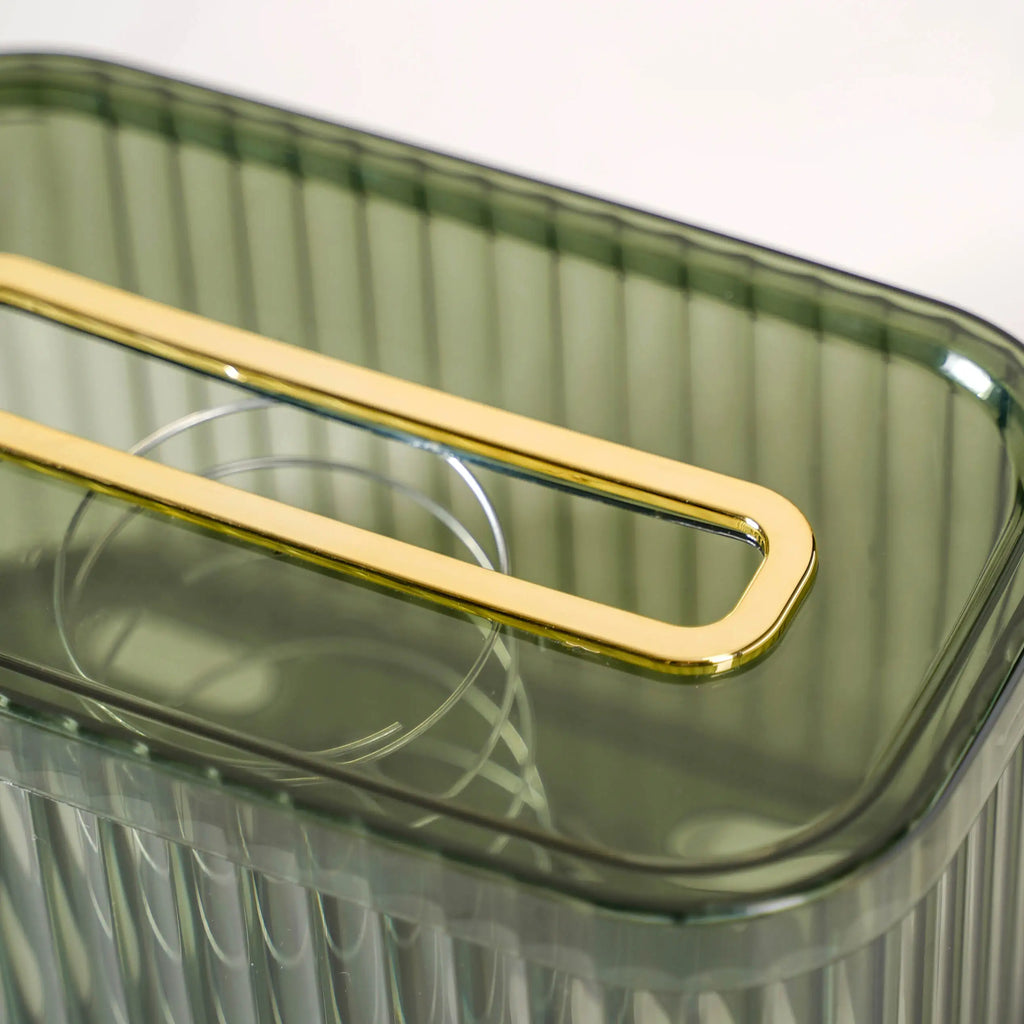 Tissue Box Holder With Storage Organizer Green Nestasia