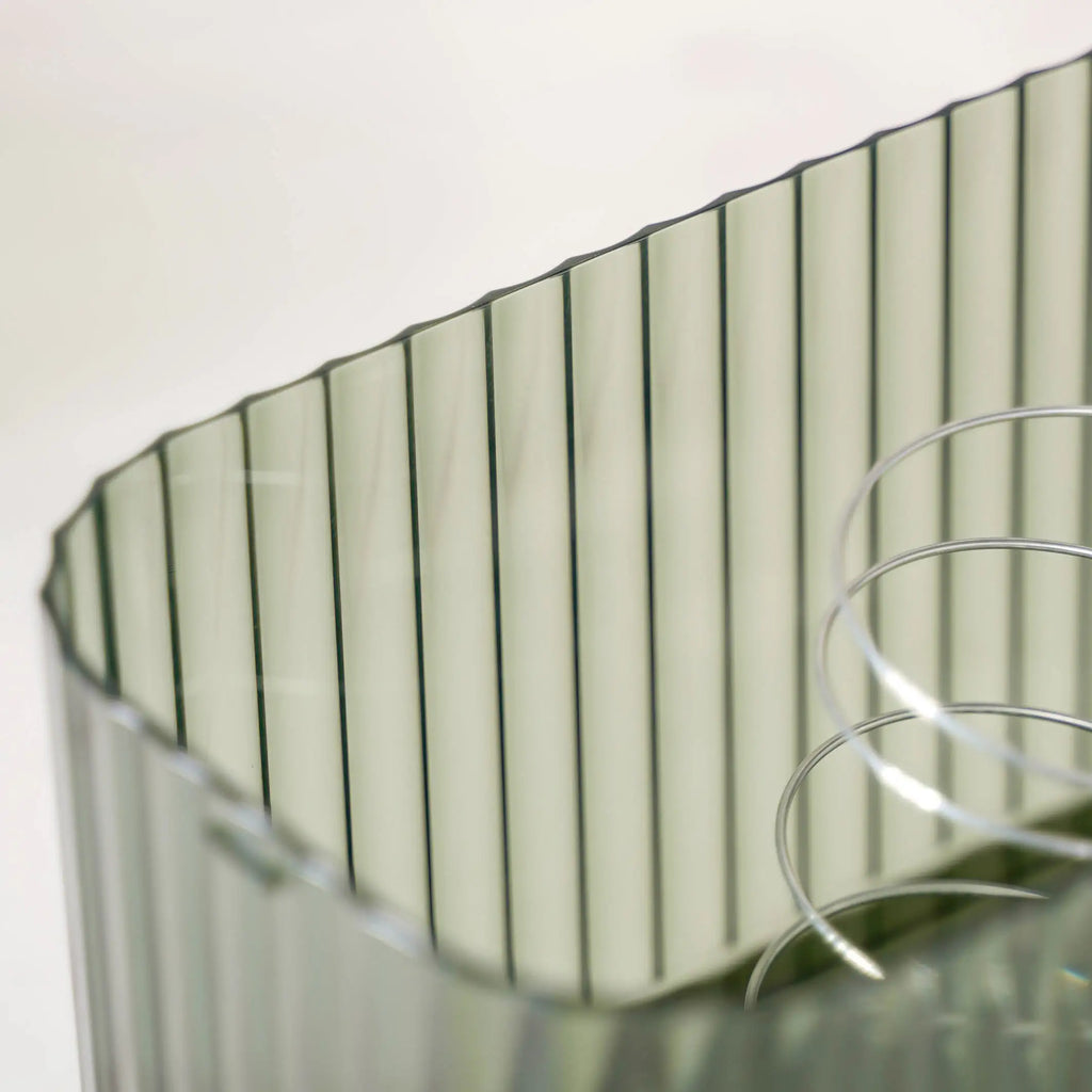 Tissue Box Holder With Storage Organizer Green Nestasia
