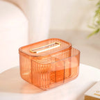Multipurpose Tissue Paper Box With Compartments Amber Nestasia