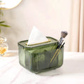 Tissue Storage Box With Organiser Green Nestasia