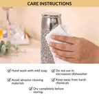 Silver Titanium Bottle With Strainer And Magnetic Lid In Gift Box 500ml Nestasia