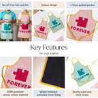 Together Forever Couple Apron Set Nestasia