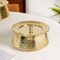 Pure Brass Handi Cooking Pot With Lid 3000ml Nestasia