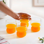Transparent Borosilicate Glass Tumbler Set Of 4 310ml Nestasia