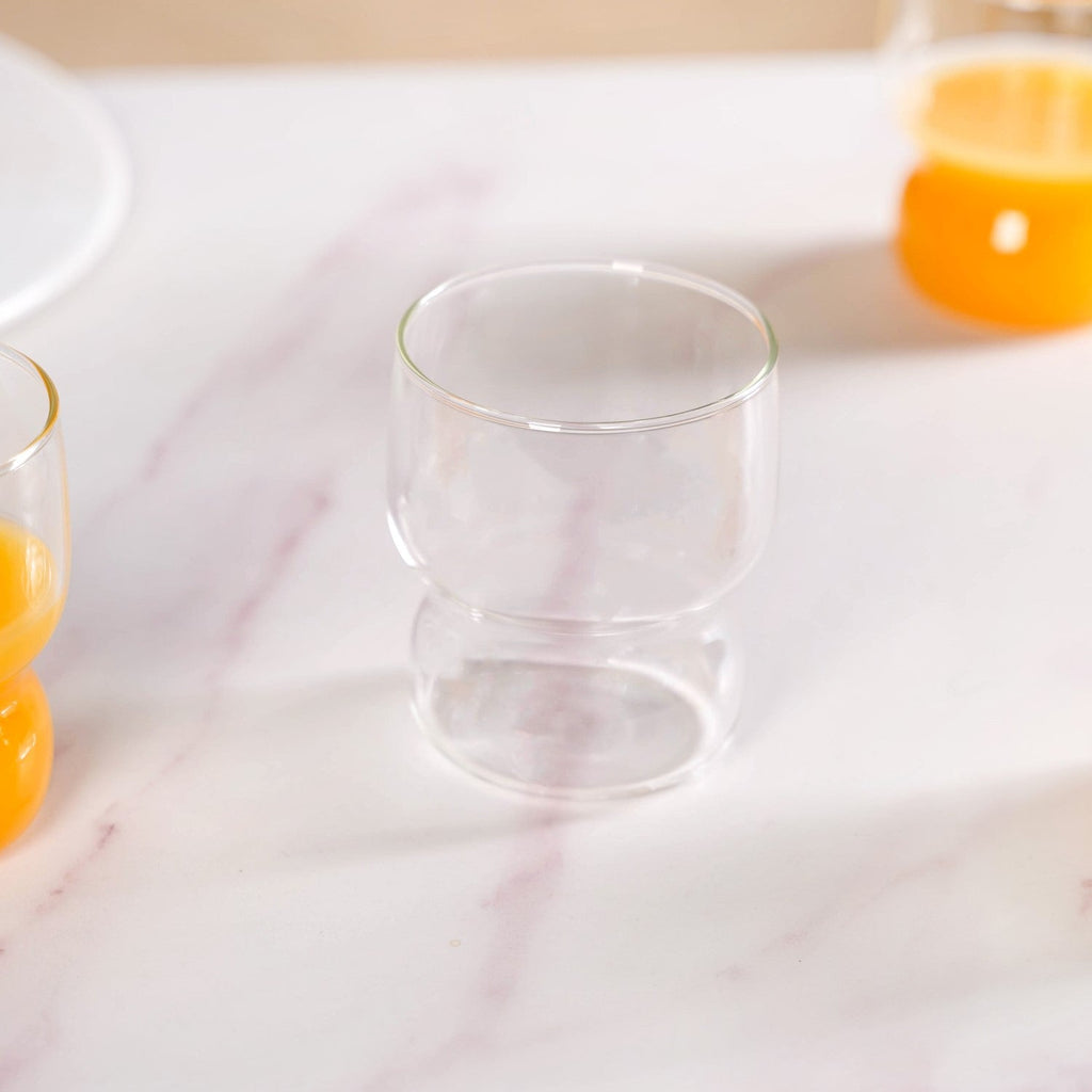 Transparent Borosilicate Glass Tumbler Set Of 4 310ml Nestasia