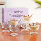 Vintage Dessert Glass Set Of 6 120ml Nestasia
