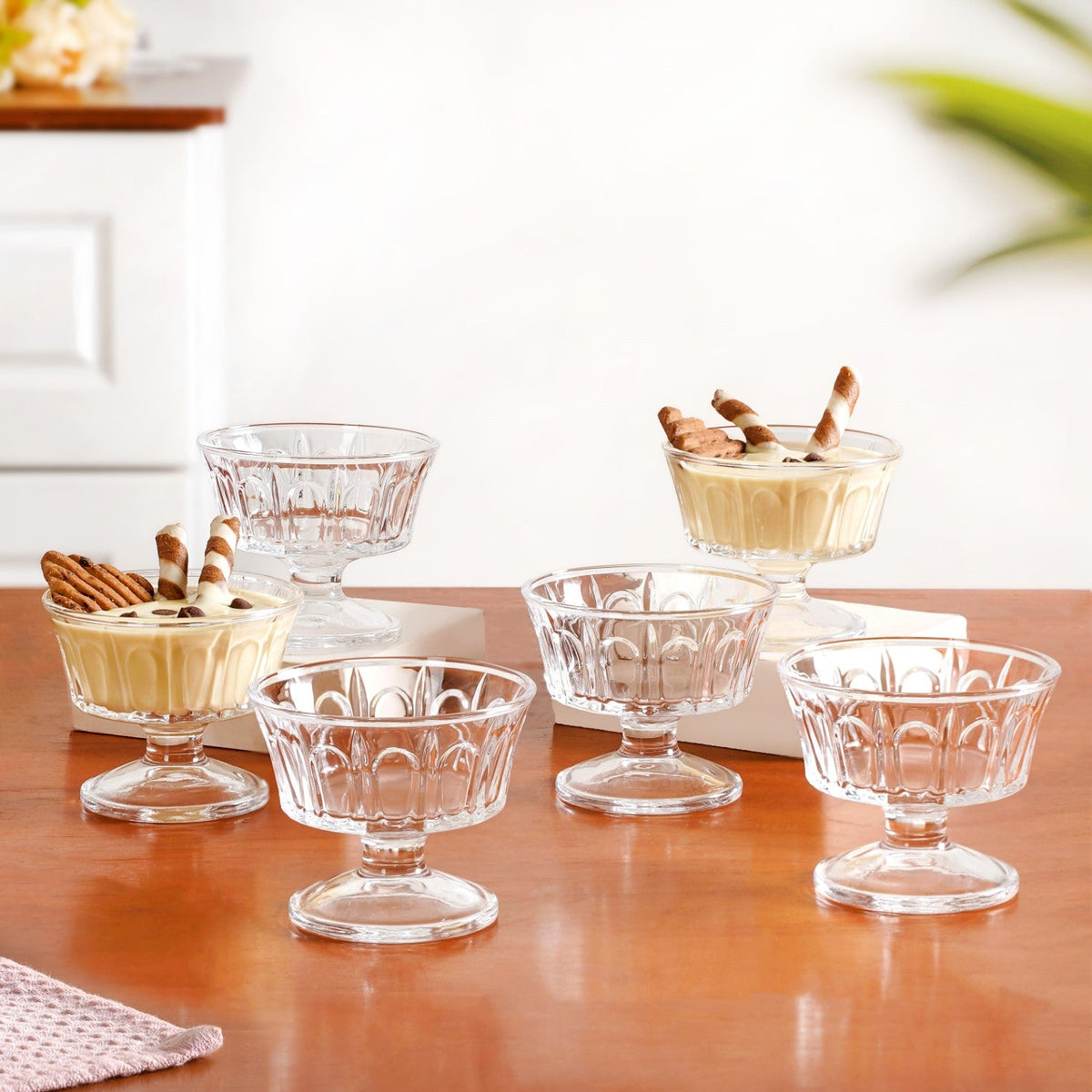 Vintage Dessert Glass Set Of 6 120ml Nestasia